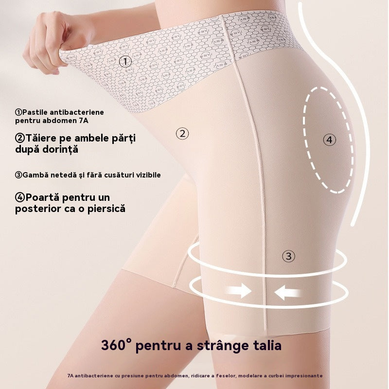 💘【50% reducere la 4 bucăți】Antybakteryjne spodnie ochronne z wysokim stanem i wyszczuplającym brzuchem, które nie zwijają się