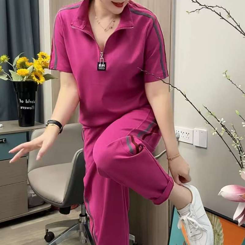 👚【M-4XL】Νέα μοντέρνα γυναικεία αθλητική φόρμα 2025, μεγάλο μέγεθος