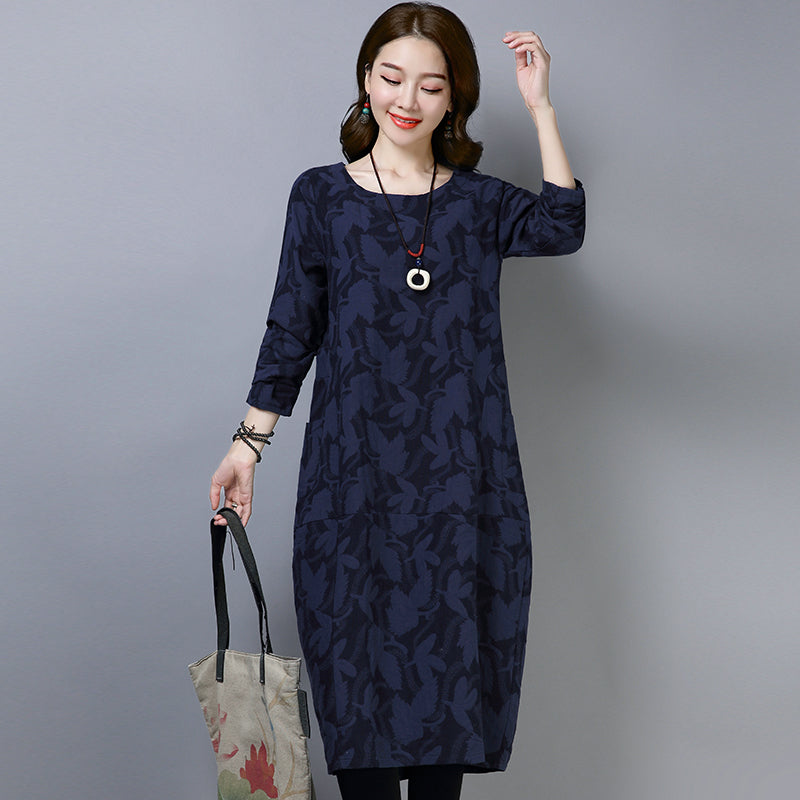 🌈🍃【S-5XL】Rochie retro elegantă de toamnă 2025