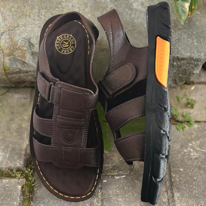 🌈🔥【Oferte speciale de vară】【38-44】Sandale de plajă pentru bărbați, vara 2025✅Piele moale✅Antiderapante