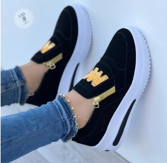 🔥【30% OFF】🔥【35-43】 2026 Dámska ležérna obuv so silnou podrážkou na zips