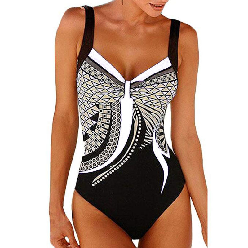 🩱🏊♀️2025 novi retro print novi jednodijelni kupaći kostim s retro printom