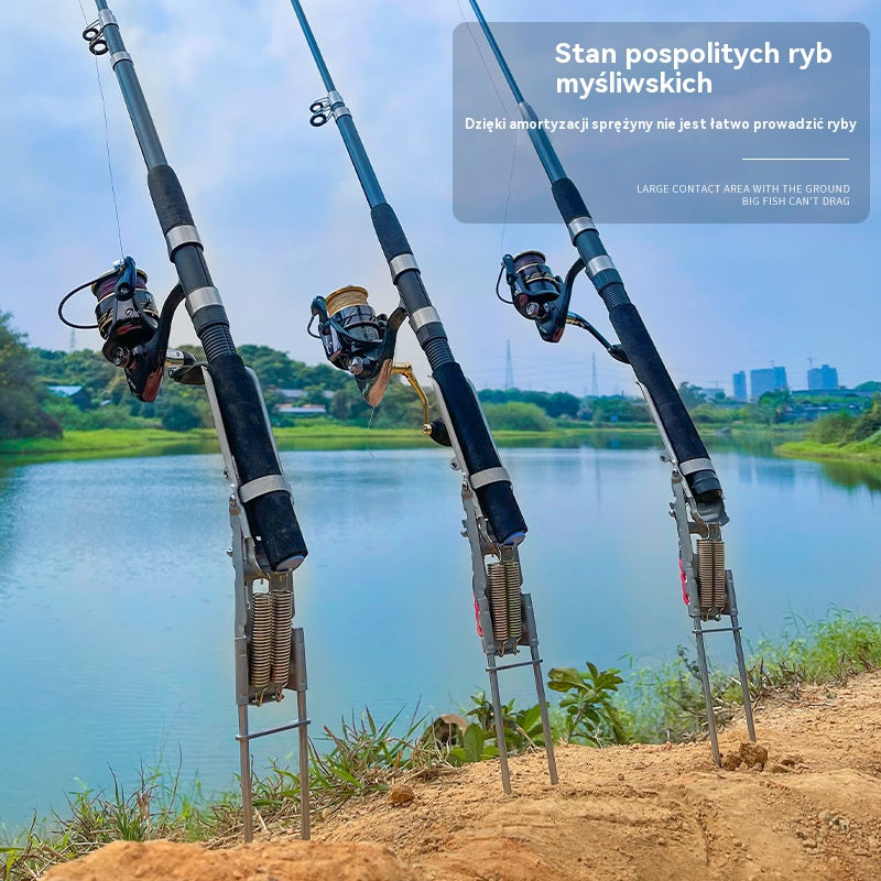 🎣Podnośnik sprężynowy do wędek, automatyczny stojak na wędki
