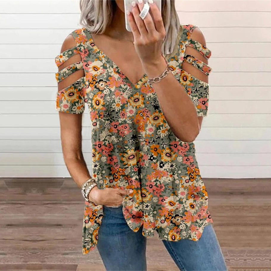 【S-3XL】Nowa moda bez ramiączek dla kobiet koszulka
