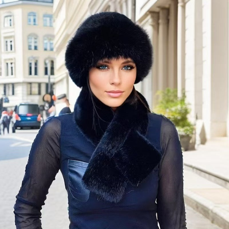 🔥Rebajas de invierno, bufandas de moda invernal + gorros de felpa