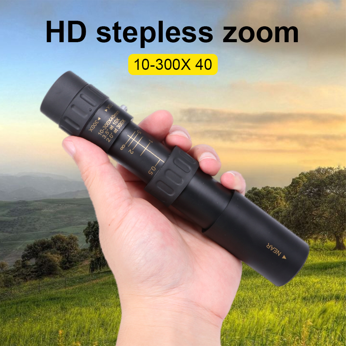 đ„đ„ 10-300x zoom, prijenosni snaĆŸni dvogled visoke rezolucije, profesionalni monokularni teleskop male snage.
