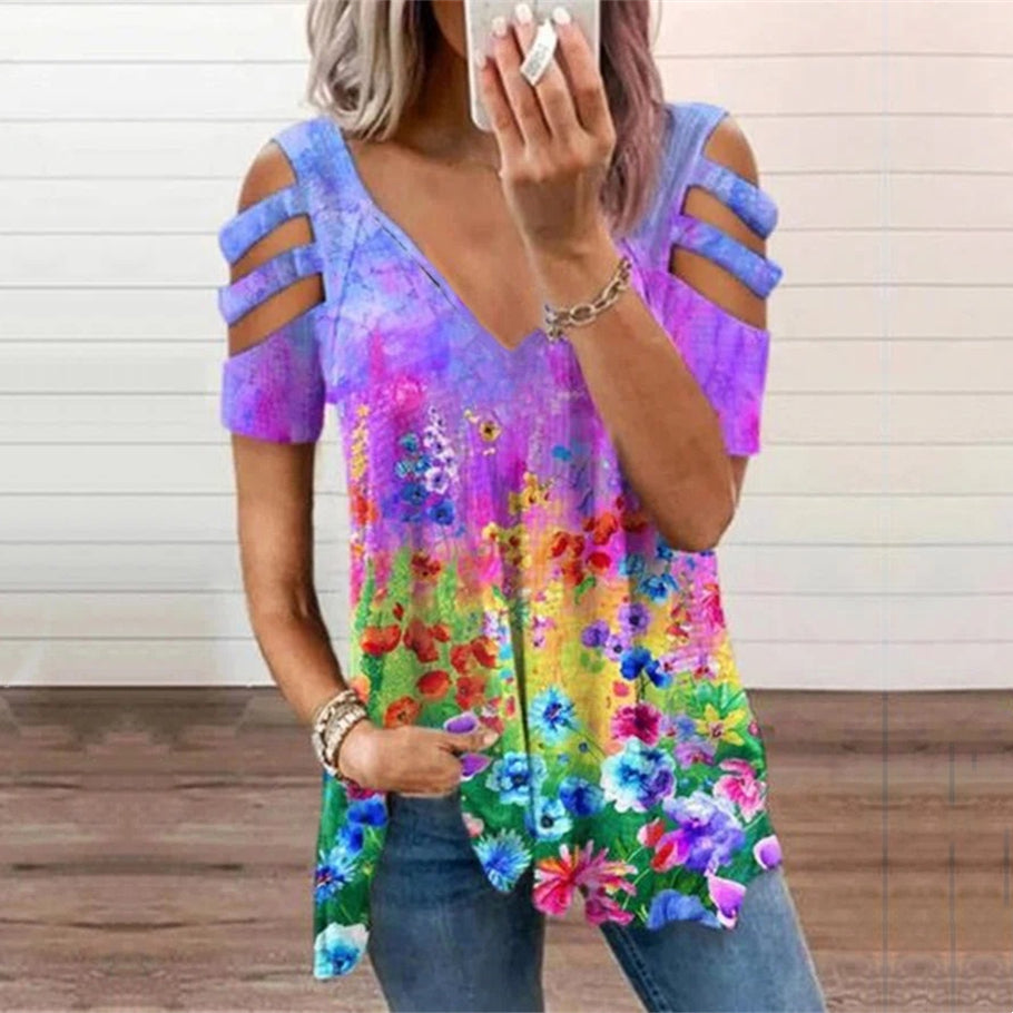 【S-3XL】Nowa moda bez ramiączek dla kobiet koszulka