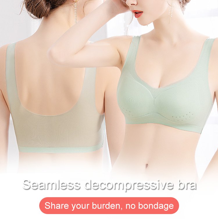 🎁【1 set 3 komada】2025, bešavni push-up grudnjak od ledene svile
