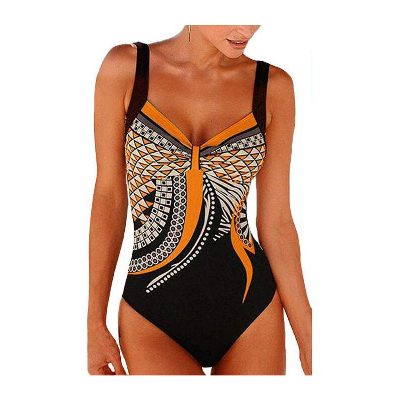🩱🏊♀️2025 novi retro print novi jednodijelni kupaći kostim s retro printom