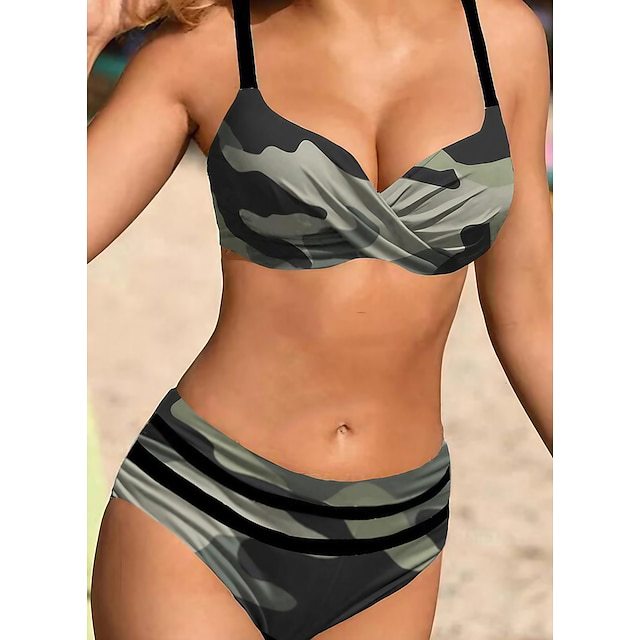 👙🏊♀️【S-5XL】2025 lato nowy styl damski drukowany kostium kąpielowy seksowne bikini, must-have na wakacje na plaży