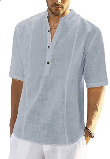 ✨【S-3XL】 Tricou pentru bărbați cu decolteu în V, stil nou, la modă și confortabil 2025