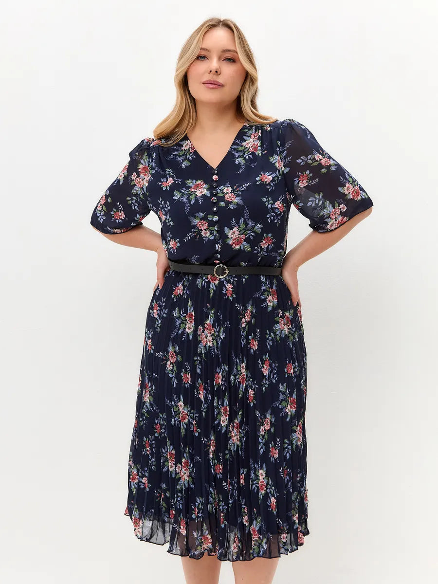 🌸💥【S-5XL】Rochie elegantă nouă, cu imprimeu👗
