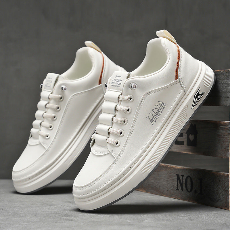 👞👞【39-44】Pantofi sport bărbați din piele naturală, impermeabili și anti-praf, cu talpă moale