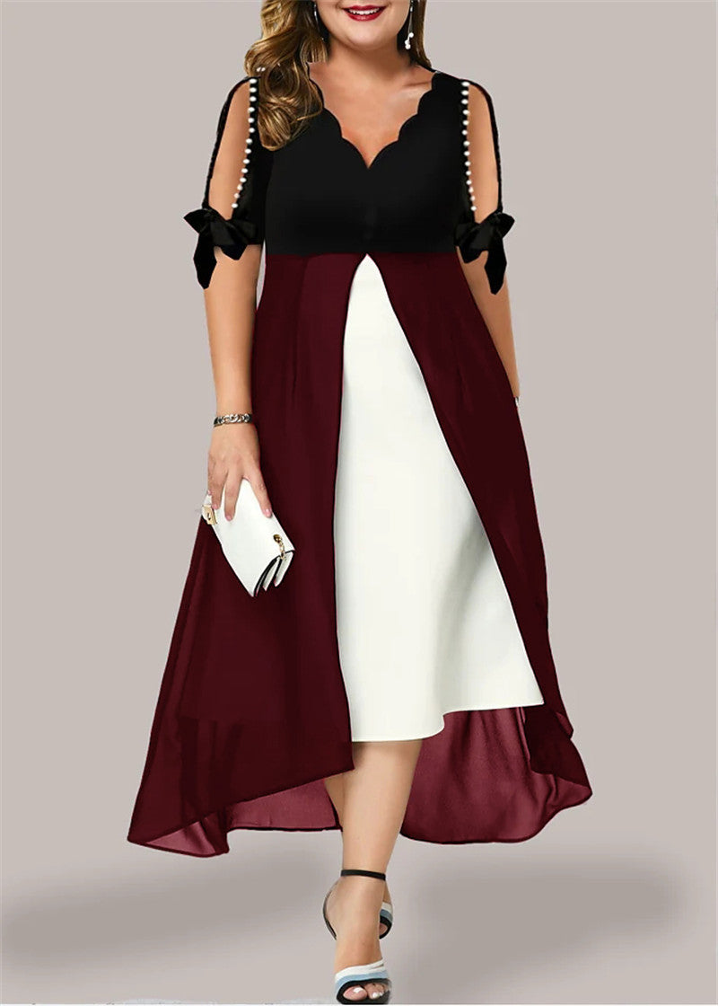 🔥【S~5XL】Nova modna haljina s V-izrezom 2025.