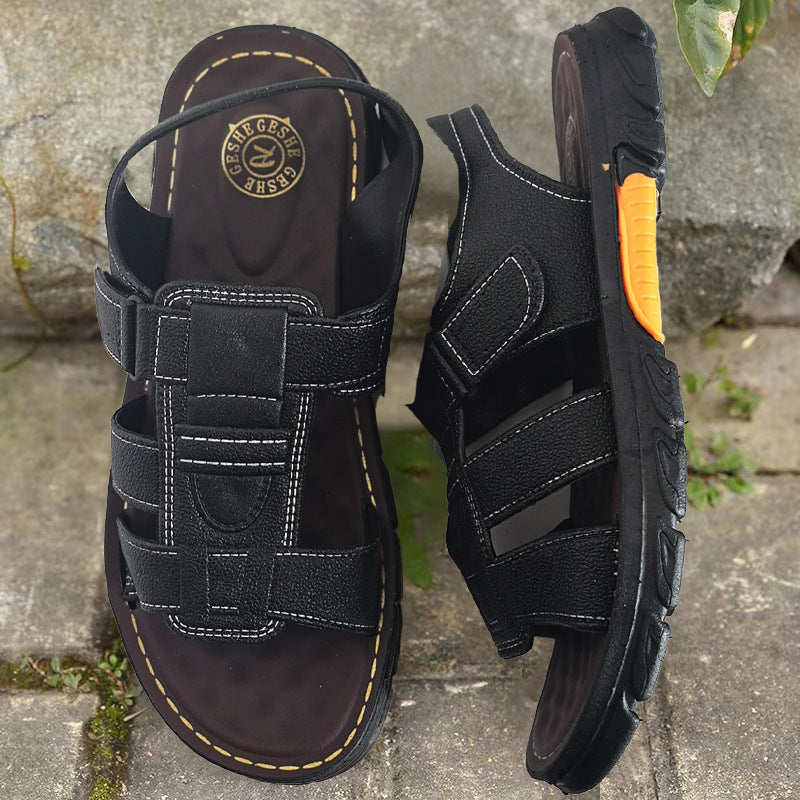 🌈🔥【Oferte speciale de vară】【38-44】Sandale de plajă pentru bărbați, vara 2025✅Piele moale✅Antiderapante