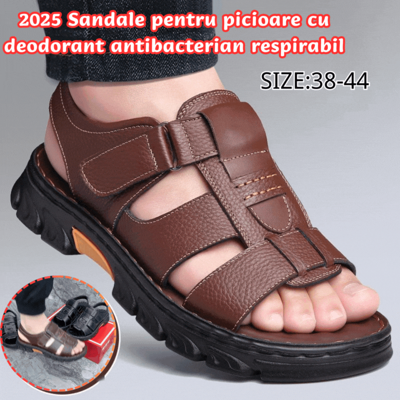 🌈🔥【Oferte speciale de vară】【38-44】Sandale de plajă pentru bărbați, vara 2025✅Piele moale✅Antiderapante