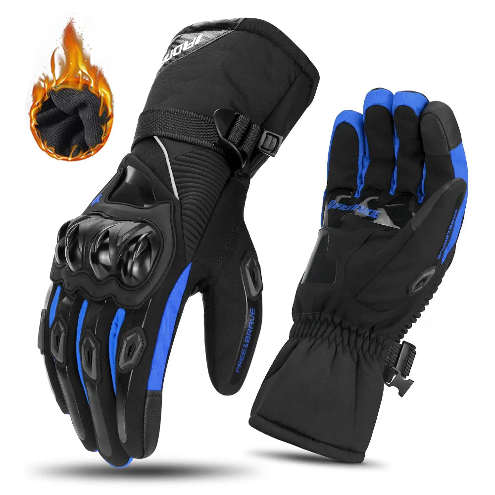 🔥🧤🧤Guantes de moto gruesos y cálidos para invierno