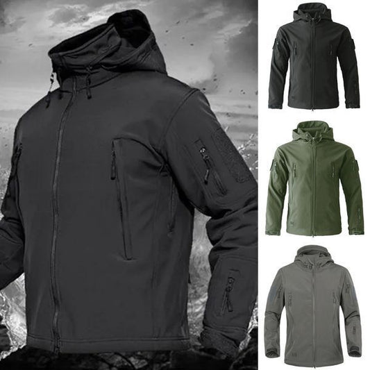 Chaqueta de senderismo al aire libre esencial para otoño e invierno, impermeable y resistente al viento.
