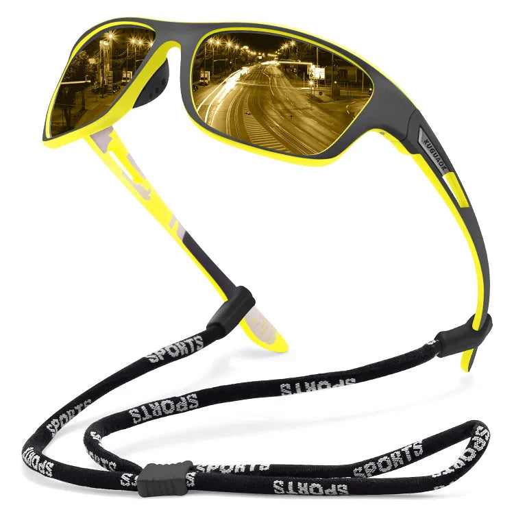 🕶Europejskie i amerykańskie okulary przeciwsłoneczne sportowe, ⚡prawdziwe kolory, ⚡wyraźna widoczność. Spolaryzowane światło noktowizyjne można stosować podczas jazdy na rowerze, wędkowania, podróży i aktywności na świeżym powietrzu