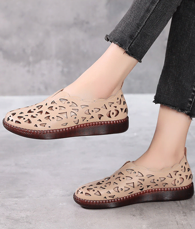 👡🔥【35-42】Damskie buty retro z okrągłym noskiem i oddychającą cholewką