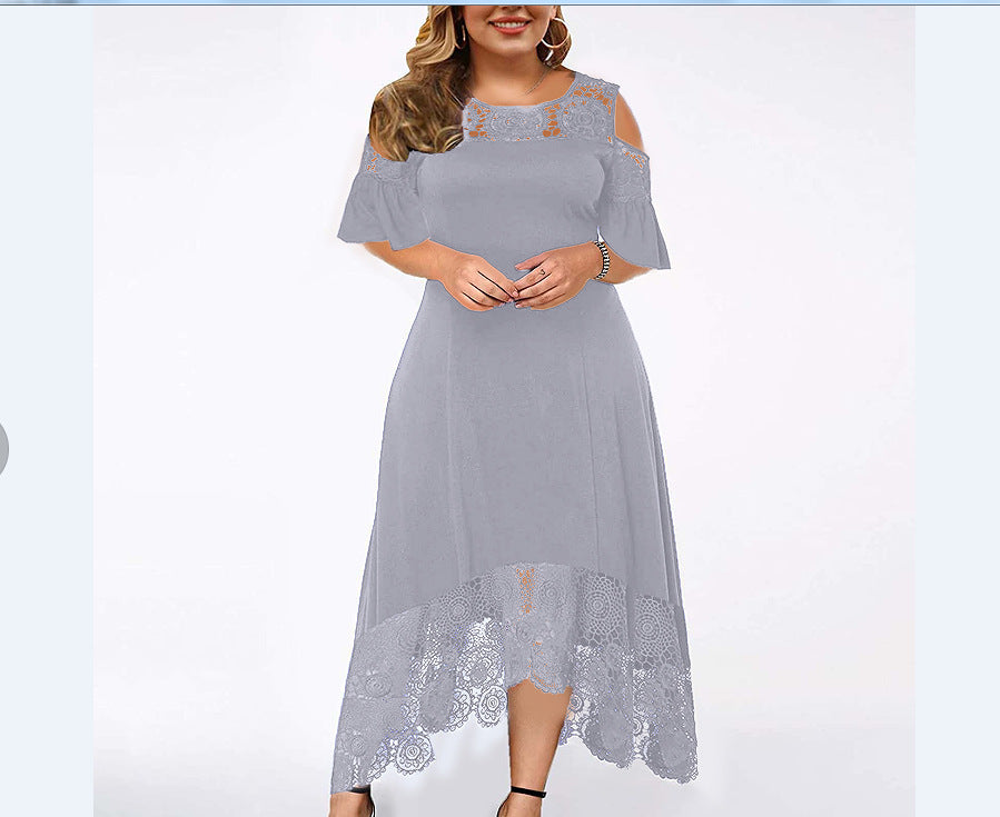 💖💖 【S~5XL】 Rochie din dantelă cu volane, nouă modă 2025