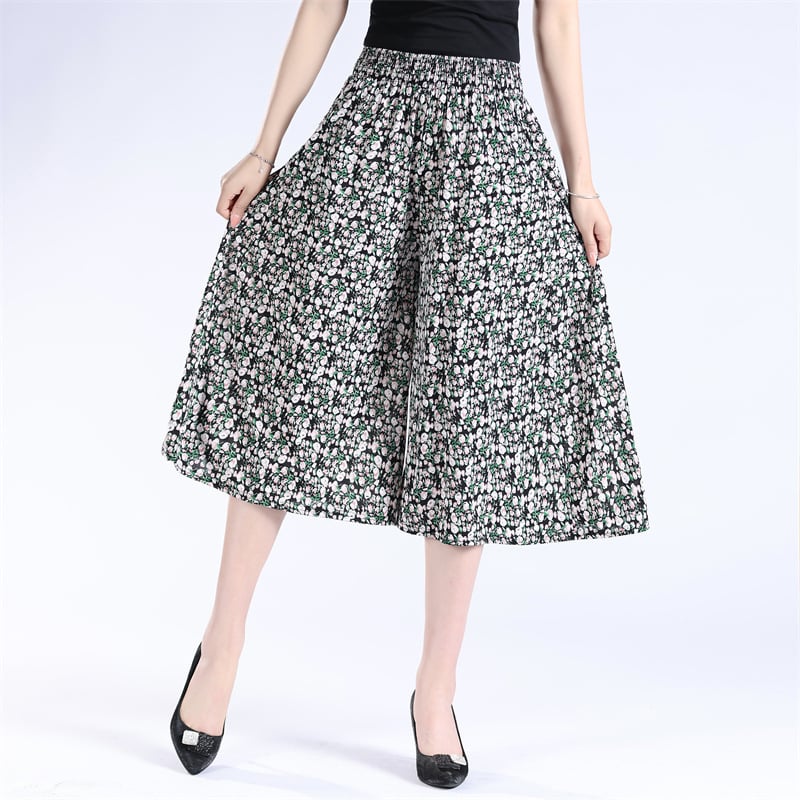 ❤️【M-5XL】2025 Noi pantaloni largi imprimați cu talie înaltă