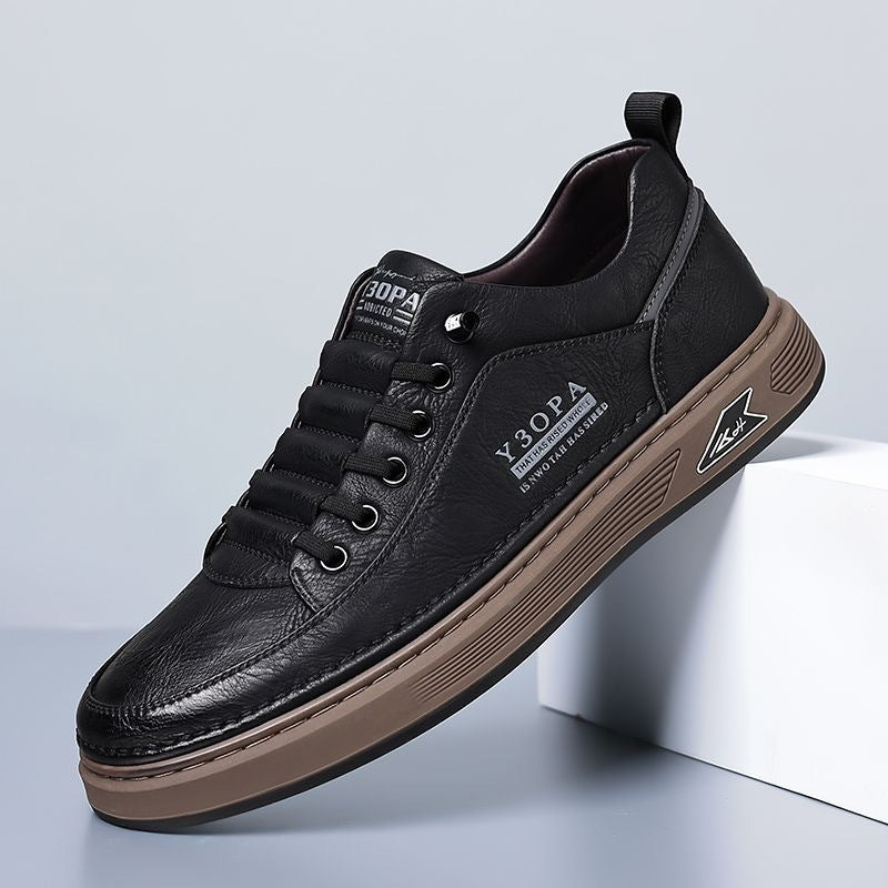 👞👞【39-44】Pantofi sport bărbați din piele naturală, impermeabili și anti-praf, cu talpă moale