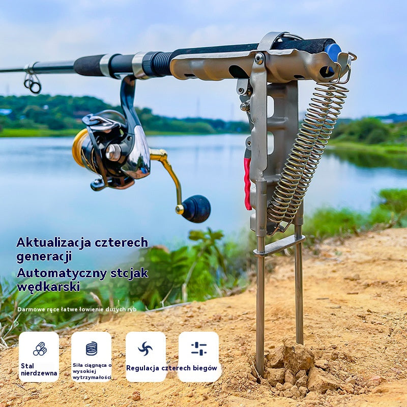 🎣Podnośnik sprężynowy do wędek, automatyczny stojak na wędki