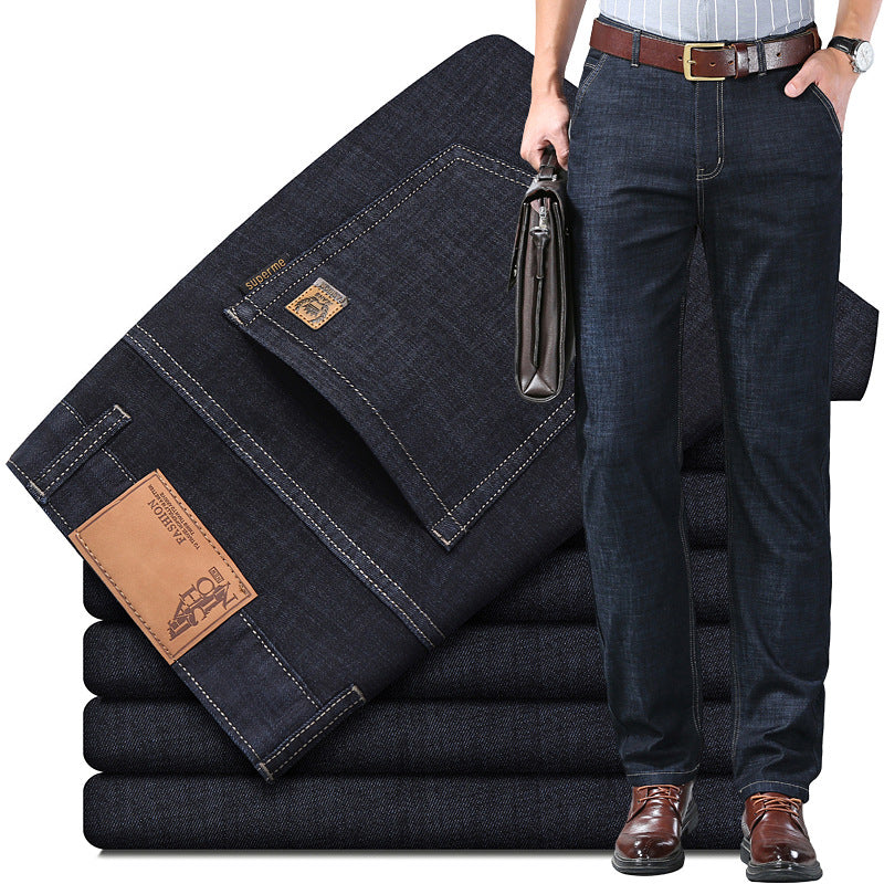 🔥🔥 【60-110KG】👖👖 Blugi pentru bărbați, simpli, casual, versatili, de mărime mare