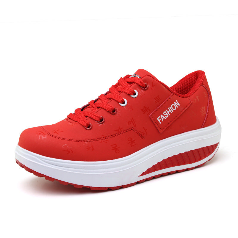 【35-42】2025 Buty sportowe platforma miękka skóra casual duży rozmiar