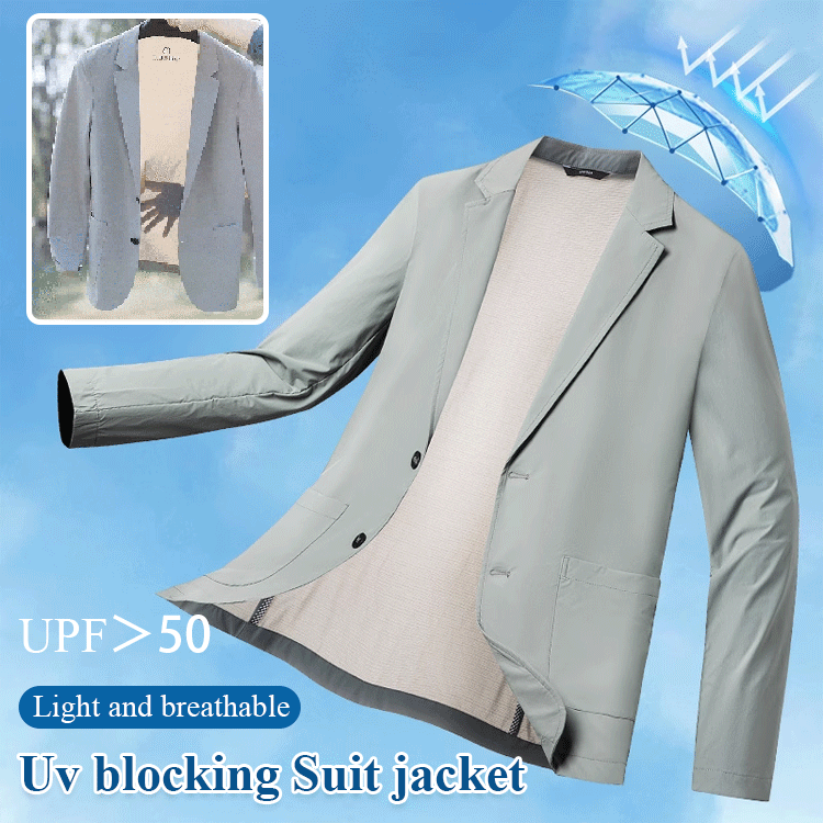 【50% zniżki】【M-5XL】Męska letnia kurtka biznesowa Ice Silk oddychająca