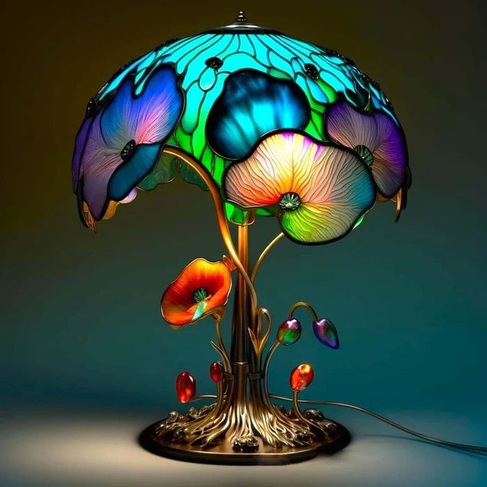 🔥 🍄Stolna lampa od vitraja Gljiva iz serije Plant🎉