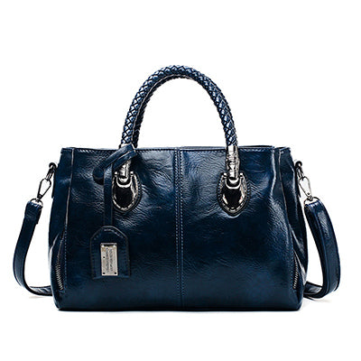 🔥✨【50% de descuento🔥】Bolso vintage de piel auténtica para mujer, bolso de hombro de piel auténtica suave