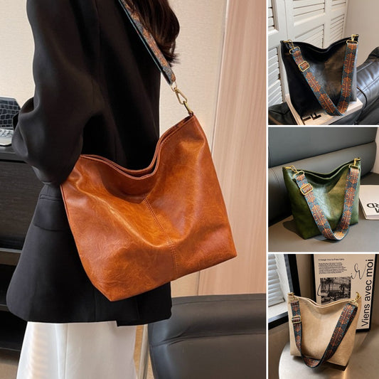 🔥👜【Najlepiej sprzedające się】2025 Nowa torba na ramię w stylu retro z geometrycznym wzorem, duża, modna damska