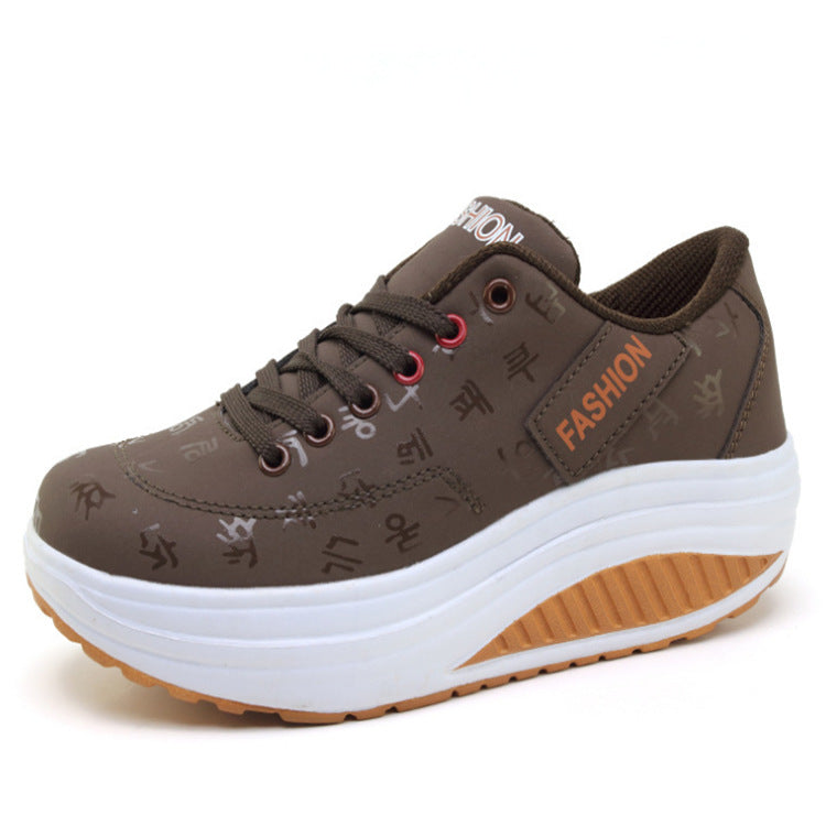 【35-42】2025 Buty sportowe platforma miękka skóra casual duży rozmiar