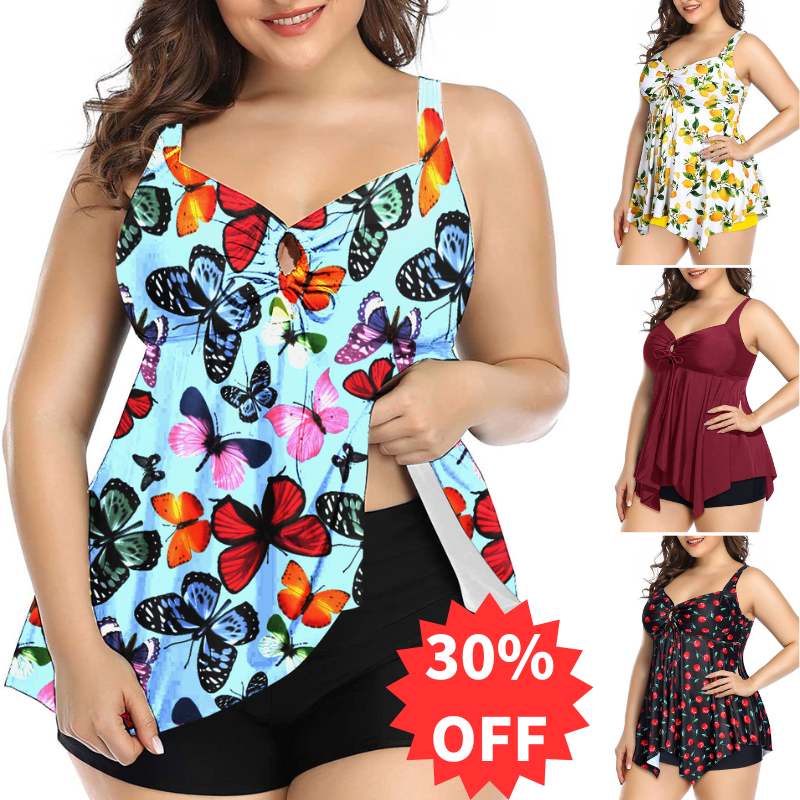 De vânzare🌴👙【S-5XL】Costumul de baie din două piese, plus mărime, nou