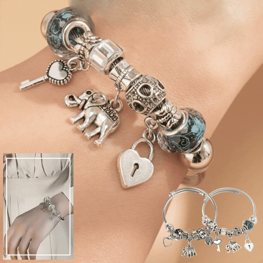 ✨💎【Ofertă specială】💖Brățară elegantă din argint 925 pentru femei cu mărgele de cristal colorate – stil nou 2025🌈💫