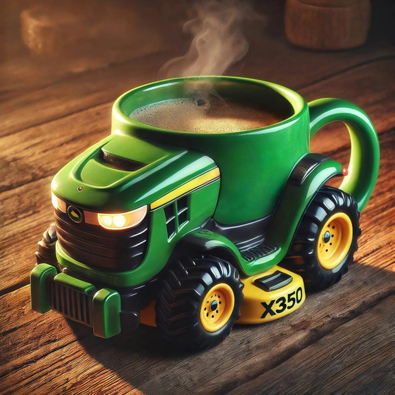 ☕Retro skodelica za kavo v obliki kmetijskega traktorja