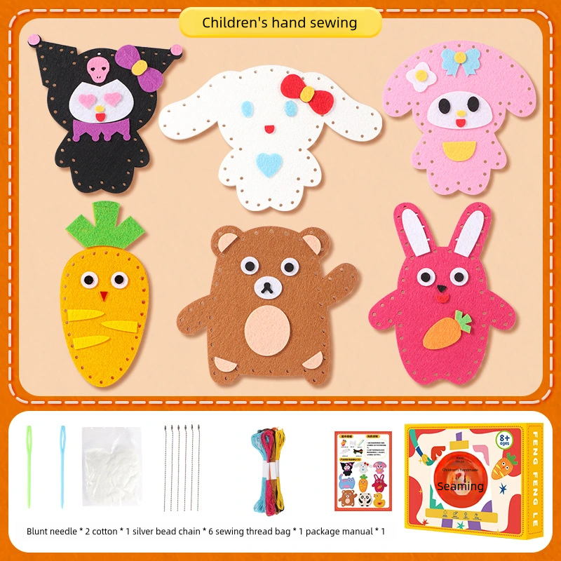 😊😊 Kit de cusut DIY, lucrat manual, interesant pentru copii