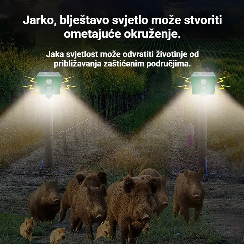 【✨Kupite jedan, dobijte jedan gratis】🐅Solarni svjetlosni alarm za odbijanje divljih životinja