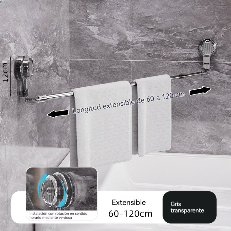 🚿✨【Kupi jedan i drugi dobiješ besplatno】Rotirajuća držač za ručnike s usisnom čašom, bez potrebe za bušenjem.