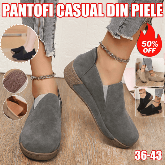 💟🔥【50% de descuento】Elegancia y comodidad en un solo zapato: ¡zapatos de plataforma de cuero para mujer para uso diario