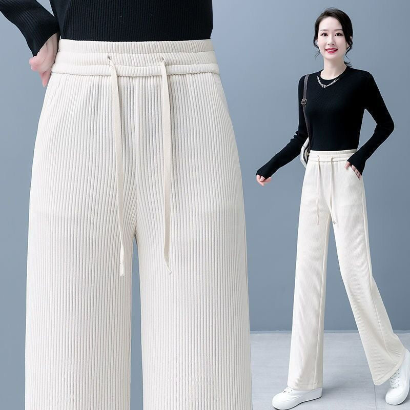 🔥【M-3XL】Νέο βελούδινο casual παντελόνι με φαρδιά μπατζάκια, πολύ άνετο στη χρήση.