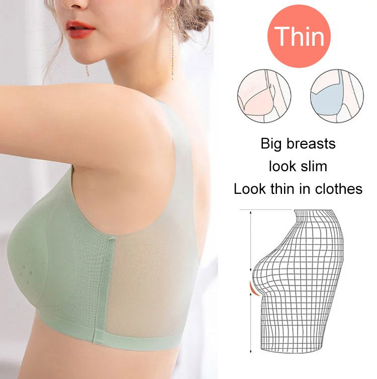 🎁【1 set 3 komada】2025, bešavni push-up grudnjak od ledene svile