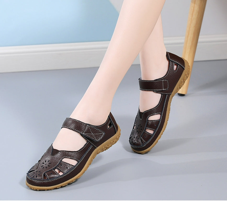 👡【36-42】Sandale plate elegante și confortabile
