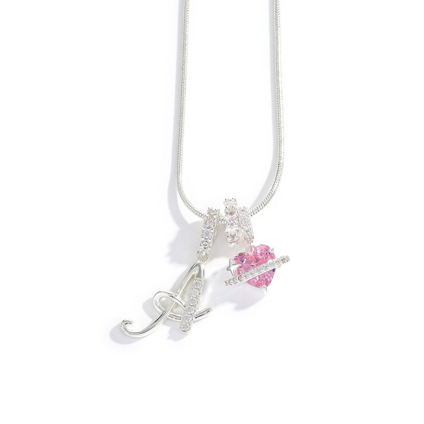 💖Kup 1, otrzymaj 1 gratis✨Stylowy naszyjnik z literą i wzorem serca🎀