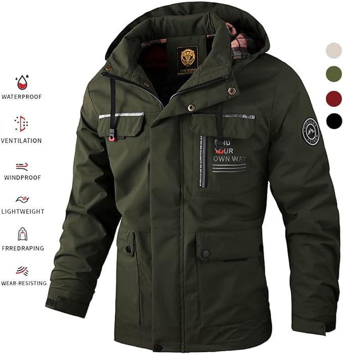 🎆【M-6XL】Nova moška topla jesensko-zimska jakna, odporna proti vetru in vodo