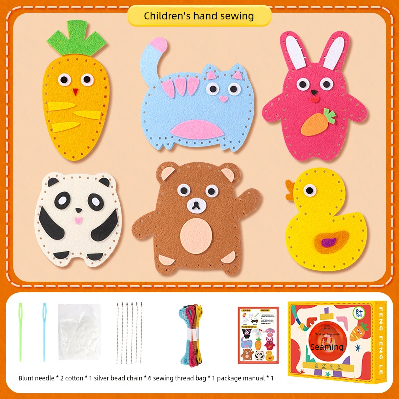 😊😊 Kit de cusut DIY, lucrat manual, interesant pentru copii