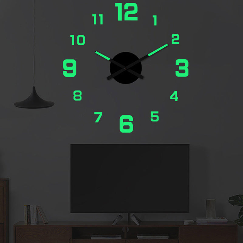 3D svjetleći akrilni zidni sat (potrebna montaža)