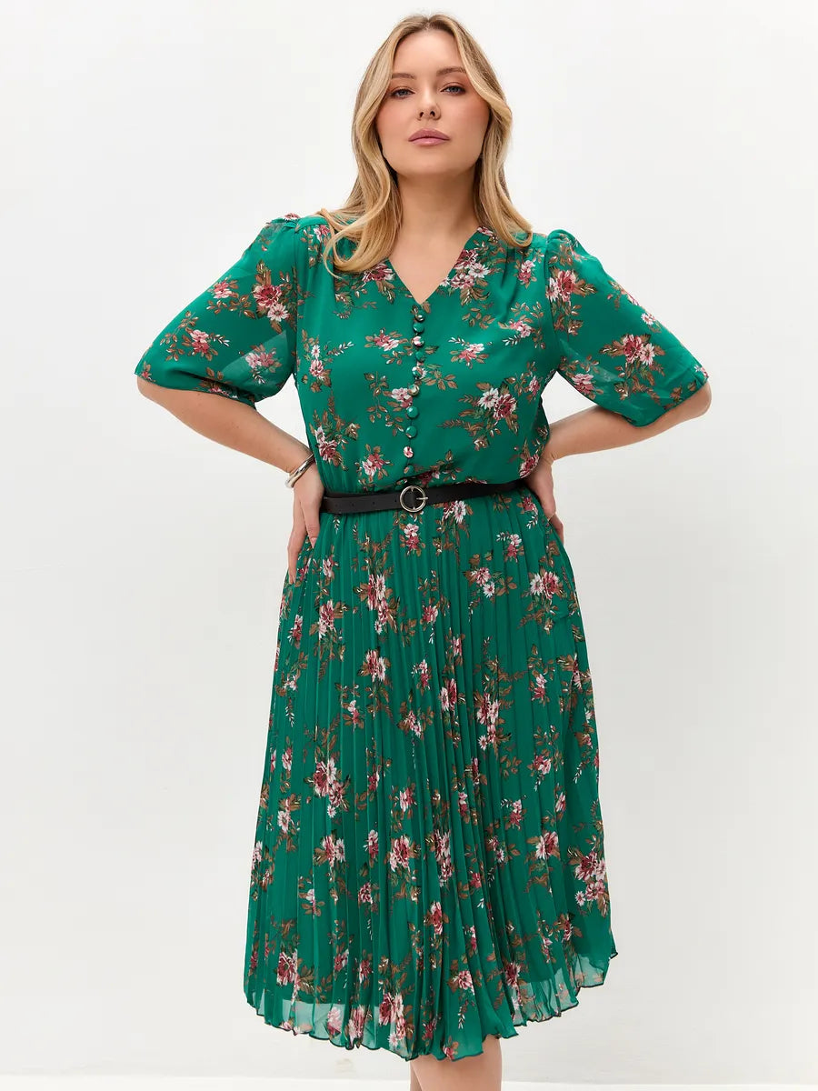 🌸💥【S-5XL】Rochie elegantă nouă, cu imprimeu👗